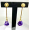 Boucles d'oreilles Parure - Collier et boucles d’oreilles en or jaune 18 carats et améthystes 58 Facettes AB173