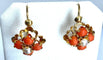 Boucles d'oreilles Parure Napoléon III - Pendentif et boucles d’oreilles en or jaune, corail et perles fines 58 Facettes AB185
