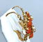 Boucles d'oreilles Parure Napoléon III - Pendentif et boucles d’oreilles en or jaune, corail et perles fines 58 Facettes AB185