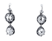 Boucles d'oreilles Boucles d’oreilles dormeuses en or et argent, diamants taille rose 58 Facettes AB200