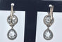 Boucles d'oreilles Boucles d’oreilles dormeuses en or et argent, diamants taille rose 58 Facettes AB200