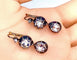 Boucles d'oreilles Boucles d’oreilles dormeuses en or et argent, diamants taille rose 58 Facettes AB200