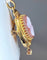 Pendentif Broche pendentif camée et perles en or jaune 18 carats 58 Facettes AB188