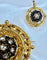 Boucles d'oreilles Parure Napoléon III - Broche et boucles d’oreilles en or 18 carats, diamants et perles 58 Facettes AB186