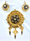 Boucles d'oreilles Parure Napoléon III - Broche et boucles d’oreilles en or 18 carats, diamants et perles 58 Facettes AB186