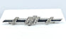 Broche Broche barrette en platine avec diamants taille rose, vers 1920 58 Facettes AB209