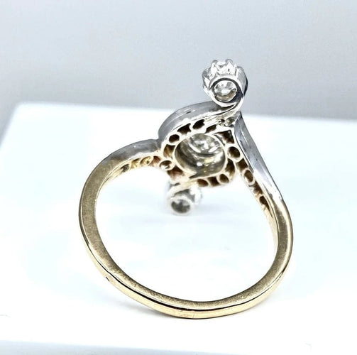 Bague 58 Bague époque 1900 en or 18 carats et diamants 58 Facettes AB204