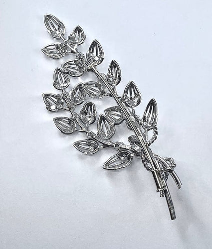 Broche Broche florale en platine et or 18 carats, perles et diamants 58 Facettes AB213