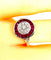 Bague 52 Bague en or blanc 18 carats avec rubis et diamants 58 Facettes AB221