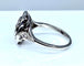 Bague 52 Bague en or blanc 18 carats avec rubis et diamants 58 Facettes AB221