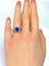 Bague 53 Bague marguerite - Bague en or blanc 18 carats saphir et diamants 58 Facettes AB222