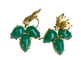 Boucles d'oreilles Boucles d’oreilles en or jaune 18 carats aux aventurines 58 Facettes AB243