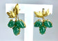 Boucles d'oreilles Boucles d’oreilles en or jaune 18 carats aux aventurines 58 Facettes AB243