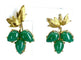 Boucles d'oreilles Boucles d’oreilles en or jaune 18 carats aux aventurines 58 Facettes AB243