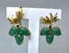 Boucles d'oreilles Boucles d’oreilles en or jaune 18 carats aux aventurines 58 Facettes AB243