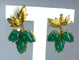 Boucles d'oreilles Boucles d’oreilles en or jaune 18 carats aux aventurines 58 Facettes AB243