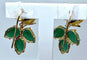 Boucles d'oreilles Boucles d’oreilles en or jaune 18 carats aux aventurines 58 Facettes AB243