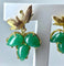 Boucles d'oreilles Boucles d’oreilles en or jaune 18 carats aux aventurines 58 Facettes AB243