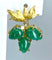 Boucles d'oreilles Boucles d’oreilles en or jaune 18 carats aux aventurines 58 Facettes AB243