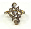 Bague 50 Bague en or jaune et blanc 18 carats avec diamants 58 Facettes AB244