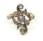 Bague 50 Bague en or jaune et blanc 18 carats avec diamants 58 Facettes AB244