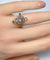 Bague 50 Bague en or jaune et blanc 18 carats avec diamants 58 Facettes AB244