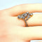 Bague 50 Bague en or jaune et blanc 18 carats avec diamants 58 Facettes AB244