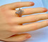 Bague 50 Bague en or jaune et blanc 18 carats avec diamants 58 Facettes AB244