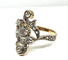 Bague 50 Bague en or jaune et blanc 18 carats avec diamants 58 Facettes AB244