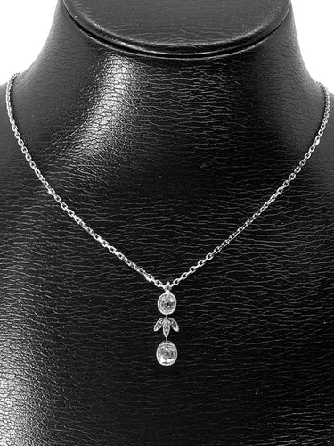 Pendentif Pendentif en or blanc 18 carats avec diamants 58 Facettes AB245