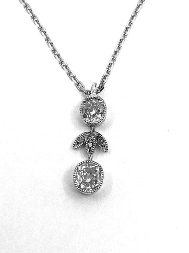 Pendentif Pendentif en or blanc 18 carats avec diamants 58 Facettes AB245