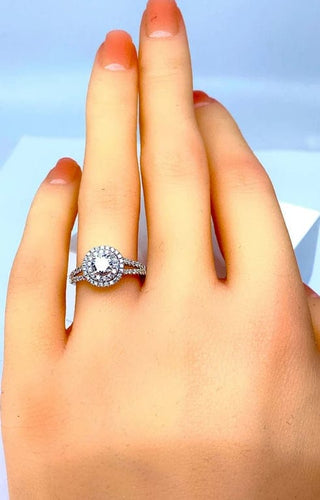 Bague 50 Bague - Diamants en or blanc 18 carats 0,40 ct 58 Facettes AB262