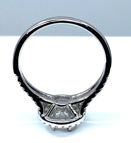 Bague 50 Bague - Diamants en or blanc 18 carats 0,40 ct 58 Facettes AB262