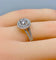 Bague 50 Bague - Diamants en or blanc 18 carats 0,40 ct 58 Facettes AB262