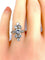 Bague 49 Bague marquise en or blanc 18 carats et diamants 58 Facettes AB261