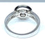Bague 51 Bague solitaire en or blanc 18 carats avec diamants 58 Facettes AB260
