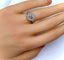 Bague 51 Bague solitaire en or blanc 18 carats avec diamants 58 Facettes AB260