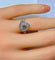 Bague 51 Bague triangle en or blanc 18 carats et diamants 58 Facettes AB258