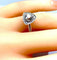 Bague 51 Bague triangle en or blanc 18 carats et diamants 58 Facettes AB258