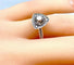 Bague 51 Bague triangle en or blanc 18 carats et diamants 58 Facettes AB258