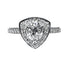 Bague 51 Bague triangle en or blanc 18 carats et diamants 58 Facettes AB258