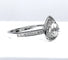 Bague 51 Bague triangle en or blanc 18 carats et diamants 58 Facettes AB258