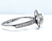 Bague 51 Bague triangle en or blanc 18 carats et diamants 58 Facettes AB258