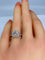 Bague 51 Bague triangle en or blanc 18 carats et diamants 58 Facettes AB258