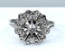Bague 60 Bague cœurs en or blanc 18 carats et diamants 58 Facettes AB257