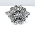 Bague 60 Bague cœurs en or blanc 18 carats et diamants 58 Facettes AB257