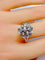 Bague 60 Bague cœurs en or blanc 18 carats et diamants 58 Facettes AB257