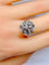 Bague 60 Bague cœurs en or blanc 18 carats et diamants 58 Facettes AB257