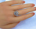 Bague 60 Bague cœurs en or blanc 18 carats et diamants 58 Facettes AB257