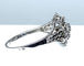 Bague 60 Bague cœurs en or blanc 18 carats et diamants 58 Facettes AB257